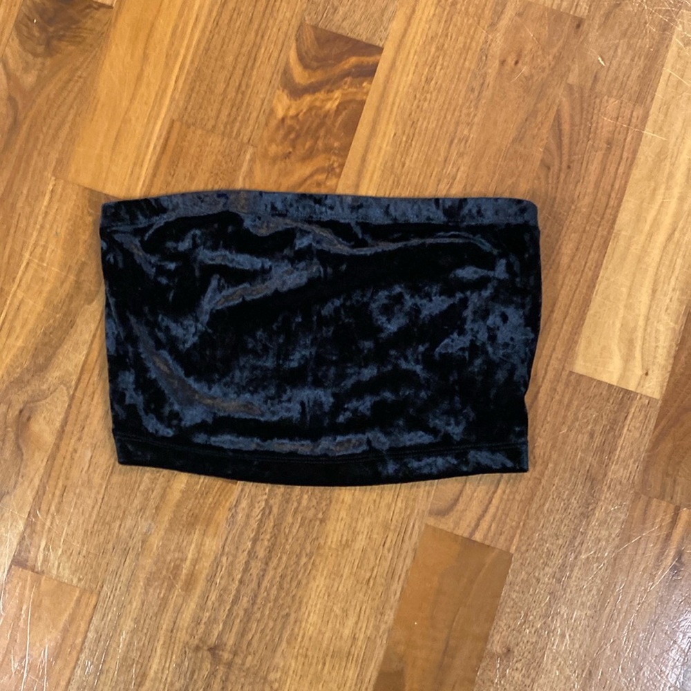 Forever 21, size small, black, velour tube top